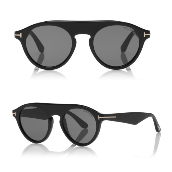 Tom Ford Other - New TOM FORD Christopher-02 Black Round Sunglasses